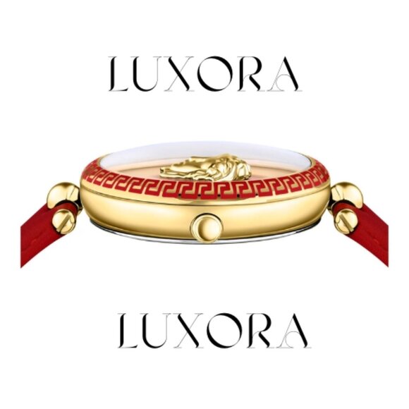 VERSACE Palazzo Empire Strap Watch Wrist watches Luxury Versace RED Watch Gift